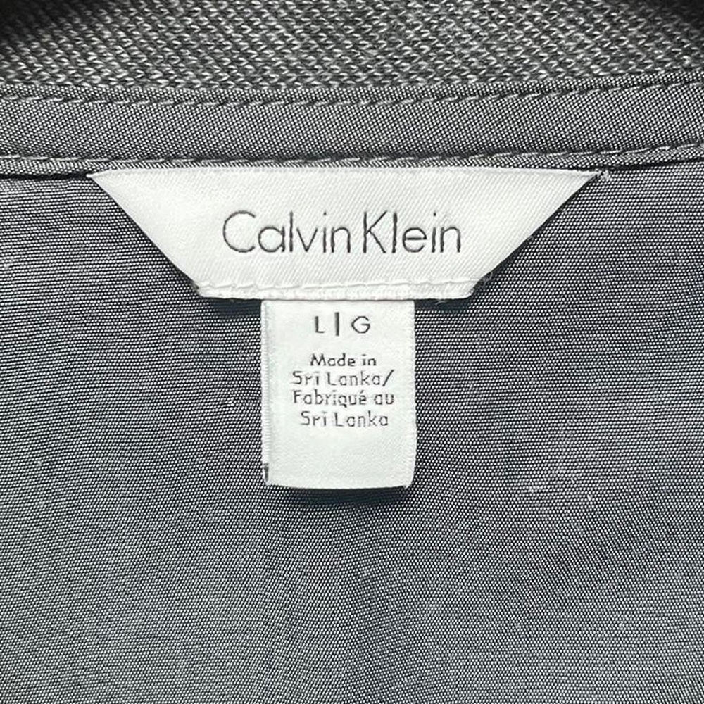 Calvin Klein dressy track zip up Sweatshirt jacket with collar and pockets - Picture 2 of 4
